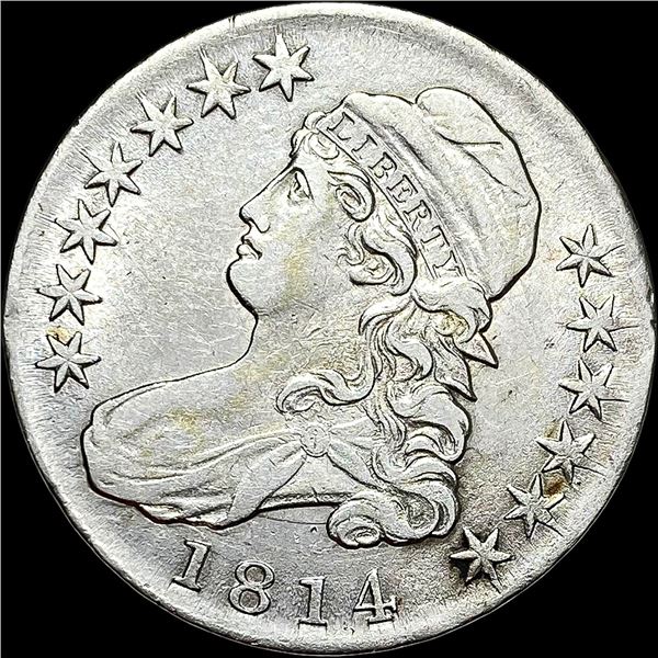1814 Capped Bust Half Dollar ABOUT UNCIRCULATED