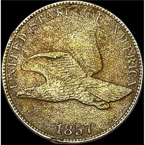 1857 Flying Eagle Cent NEARLY UNCIRCULATED