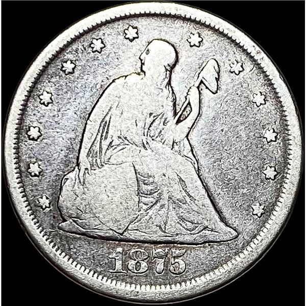 1875-CC Silver Twenty Cents LIGHTLY CIRCULATED