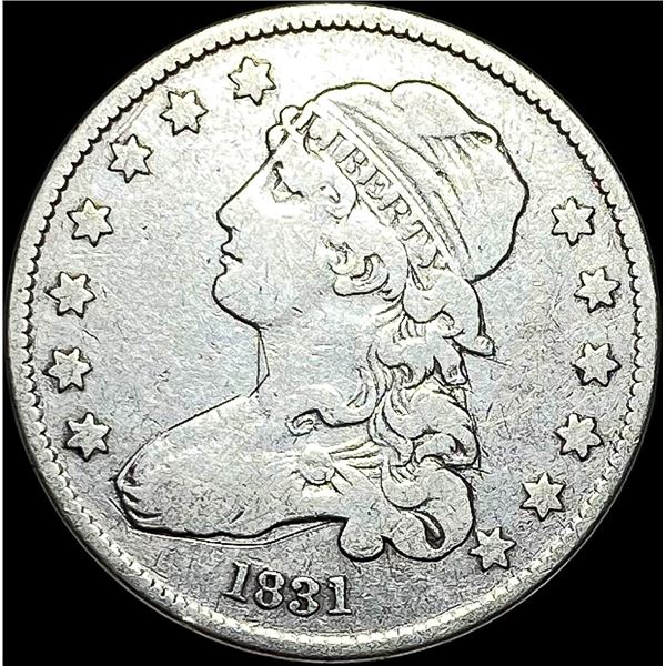 1831 Capped Bust Silver Quarter LIGHTLY CIRCULATED