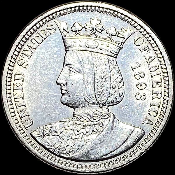 1893 Silver Isabella Quarter UNCIRCULATED