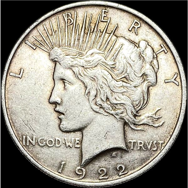 1922 Silver Peace Dollar NEARLY UNCIRCULATED