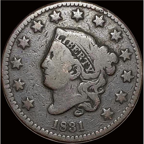1831 Coronet Head Large Cent NICELY CIRCULATED