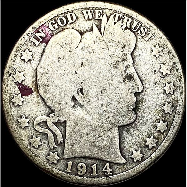 1914 Barber Half Dollar NICELY CIRCULATED