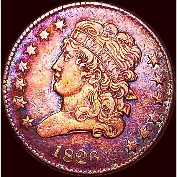 1826 Classic Head Half Cent Toned CHOICE BU