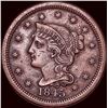 Image 1 : 1845 Braided Hair Large Cent CLOSELY UNCIRCULATED