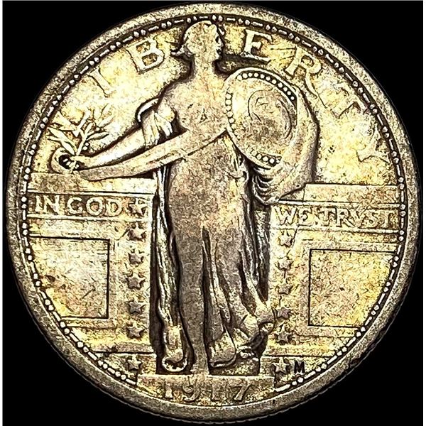1917 Type 1 Standing Liberty Quarter LIGHTLY CIRCULATED