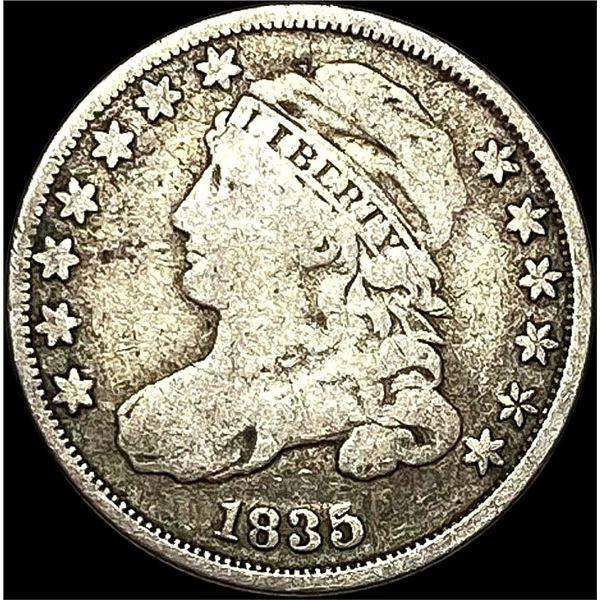 1835 Capped Bust Dime LIGHTLY CIRCULATED