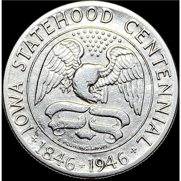 1946 Silver Iowa Half Dollar LIGHTLY CIRCULATED