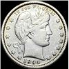 Image 1 : 1894-S Silver Barber Quarter CLOSELY UNCIRCULATED
