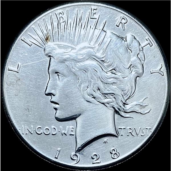 1928 Silver Peace Dollar CHOICE AU