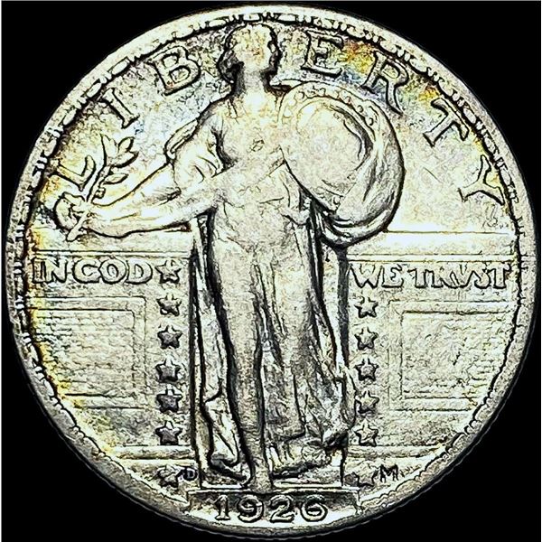 1926-D Silver Standing Liberty Quarter CHOICE AU