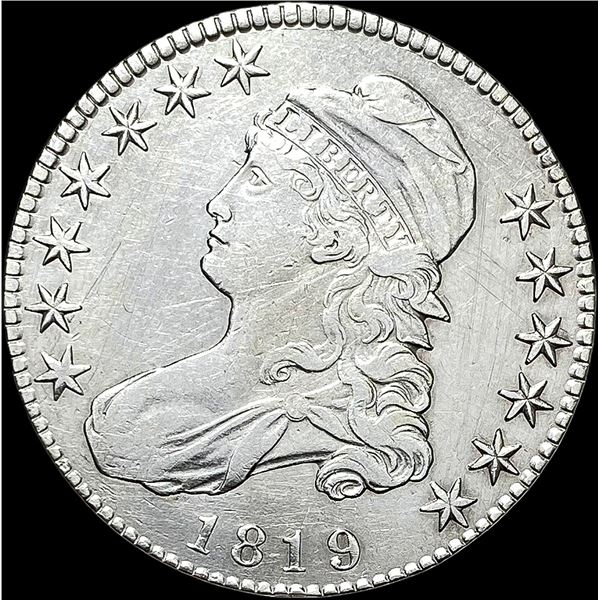 1819 Capped Bust Half Dollar ABOUT UNCIRCULATED