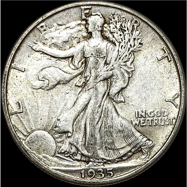 1935-D Silver Walking Liberty Half Dollar LIGHTLY CIRCULATED