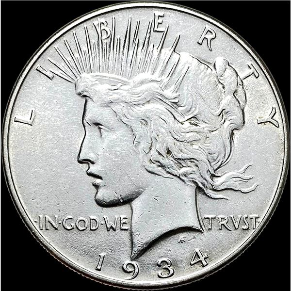 1934 Silver Peace Dollar CLOSELY UNCIRCULATED