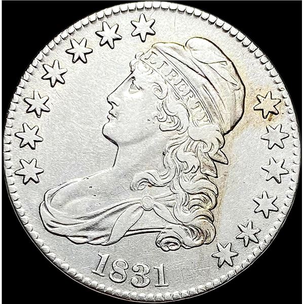 1831 Silver Capped Bust Half Dollar ABOUT UNCIRCULATED