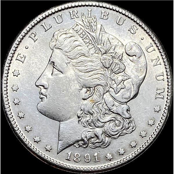 1891-S Silver Morgan Dollar CLOSELY UNCIRCULATED