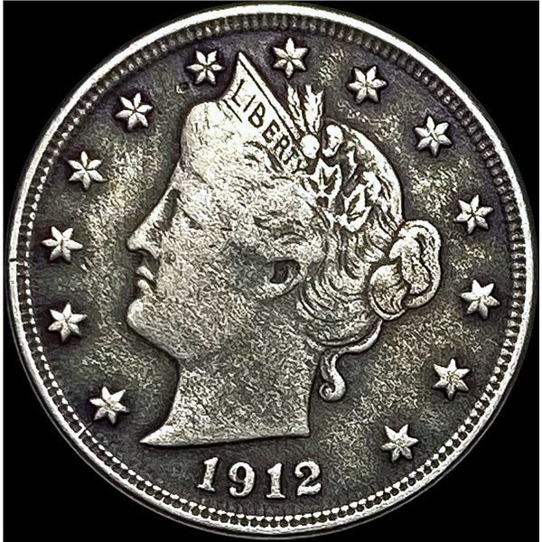 1912-S Liberty Head Nickel LIGHTLY CIRCULATED