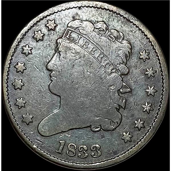 1833 Classic Head Half Cent NICELY CIRCULATED
