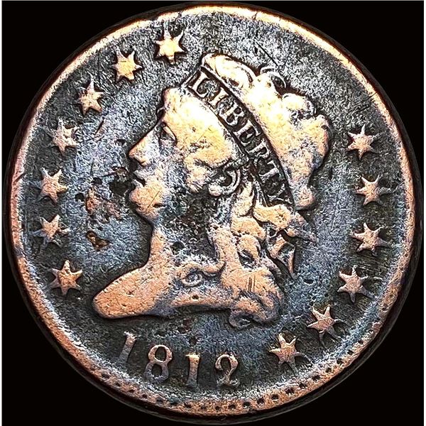 1812 Classic Head Large Cent NICELY CIRCULATED