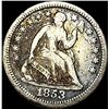 Image 1 : 1853 Seated Liberty Half Dime (No Arrows) LIGHTLY CIRCULATED