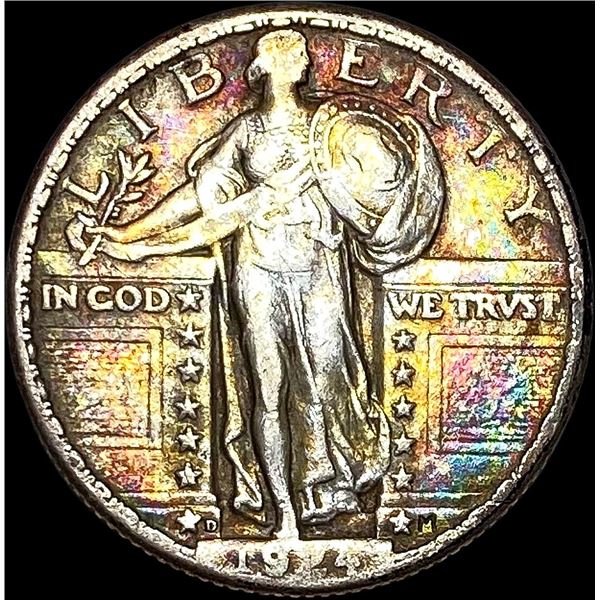 1924-D Silver Standing Liberty Quarter LIGHTLY CIRCULATED