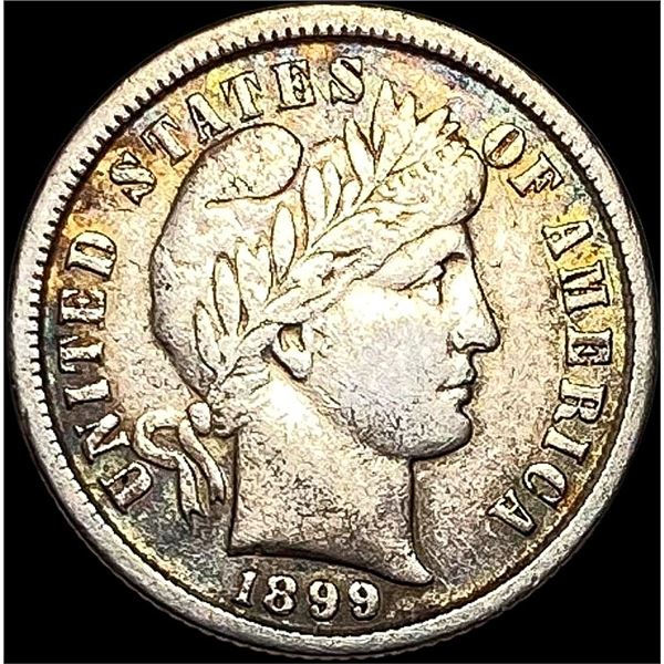 1899 Barber Dime LIGHTLY CIRCULATED