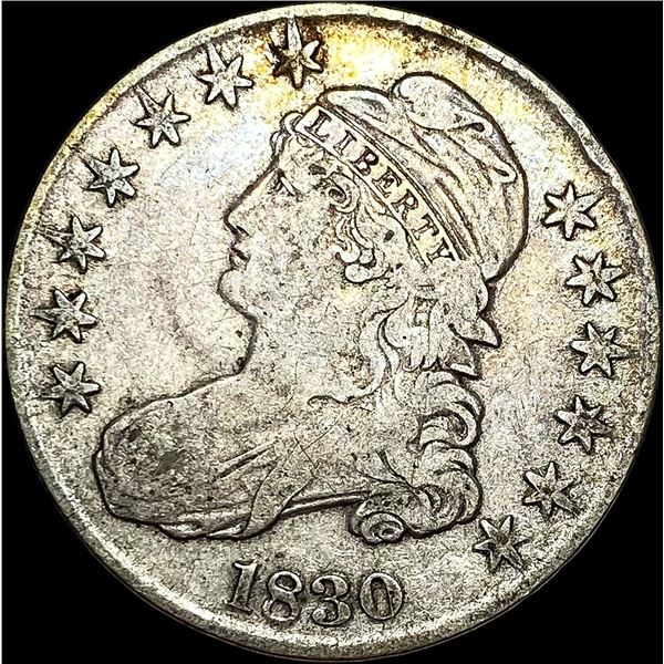 1830 Capped Bust Half Dollar LIGHTLY CIRCULATED