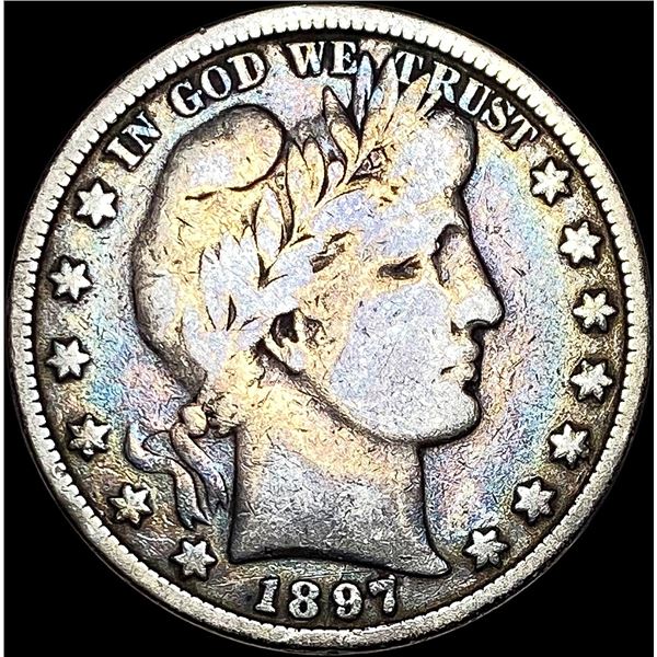 1897 Silver Barber Half Dollar LIGHTLY CIRCULATED