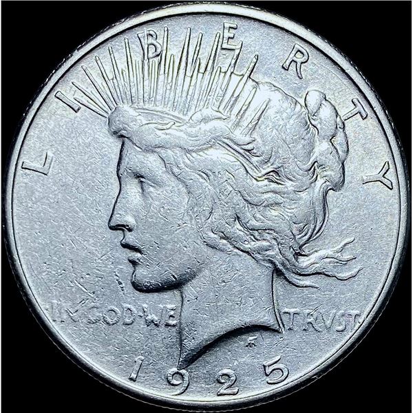 1925-S Silver Peace Dollar CHOICE AU