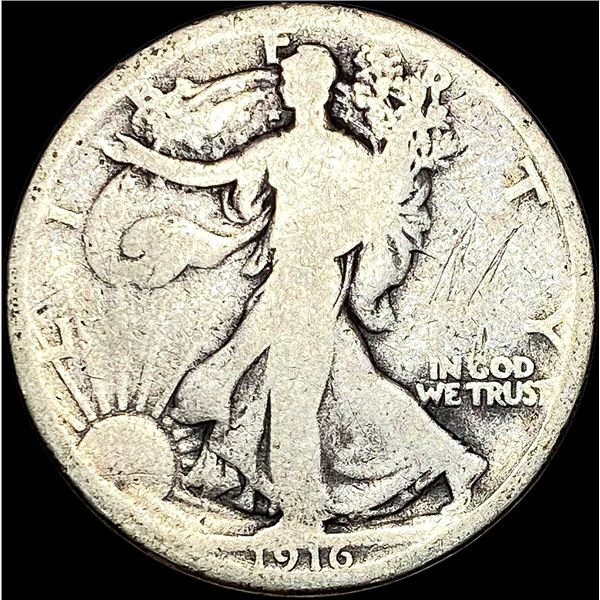 1916 Walking Liberty Half Dollar LIGHTLY CIRCULATED