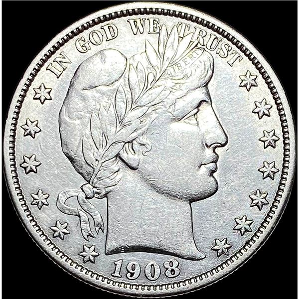 1908 Silver Barber Half Dollar CLOSELY UNCIRCULATED