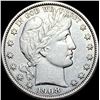 Image 1 : 1908 Silver Barber Half Dollar CLOSELY UNCIRCULATED