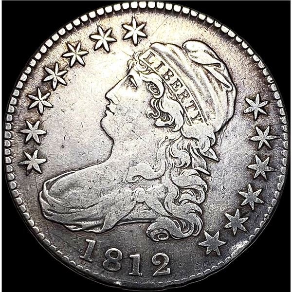 1812 Capped Bust Half Dollar LIGHTLY CIRCULATED