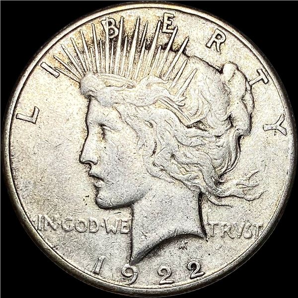 1922-S Silver Peace Dollar NEARLY UNCIRCULATED