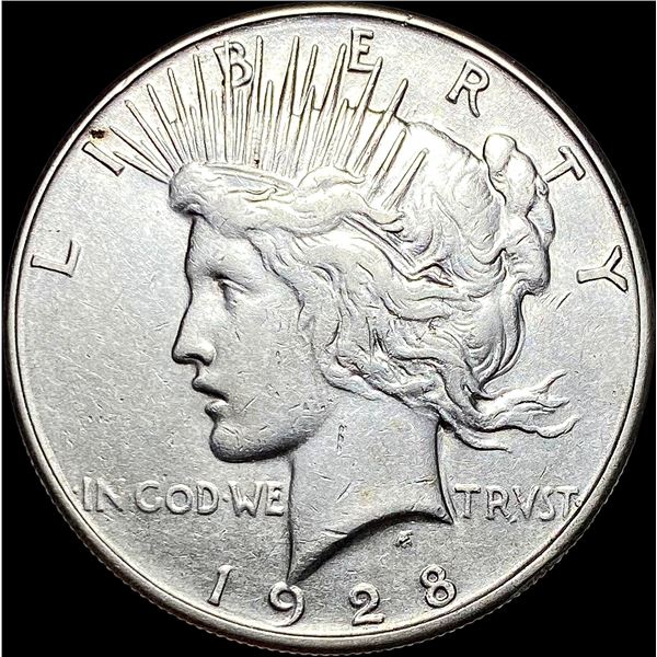 1928-S Silver Peace Dollar CLOSELY UNCIRCULATED