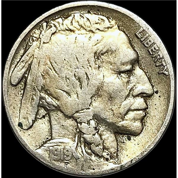 1919-D Buffalo Nickel ABOUT UNCIRCULATED
