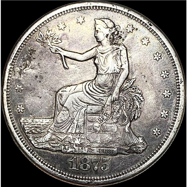 1875-S Silver Trade Dollar LIGHTLY CIRCULATED