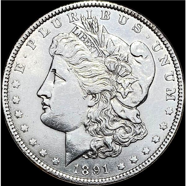1891 Morgan Silver Dollar CLOSELY UNCIRCULATED