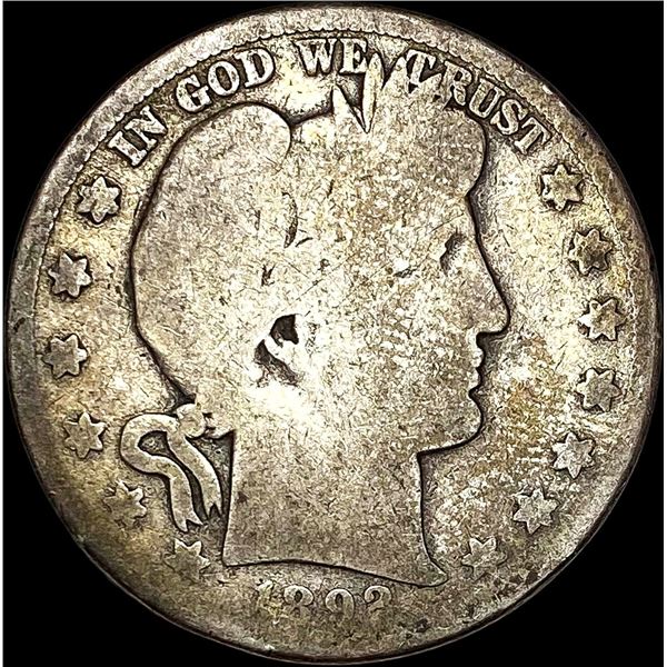 1892-S Silver Barber Half Dollar NICELY CIRCULATED