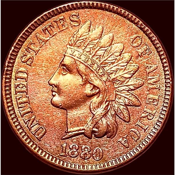 1880 RB Indian Head Cent CHOICE AU
