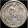 Image 1 : 1891 Silver Seated Liberty Dime CLOSELY UNCIRCULATED
