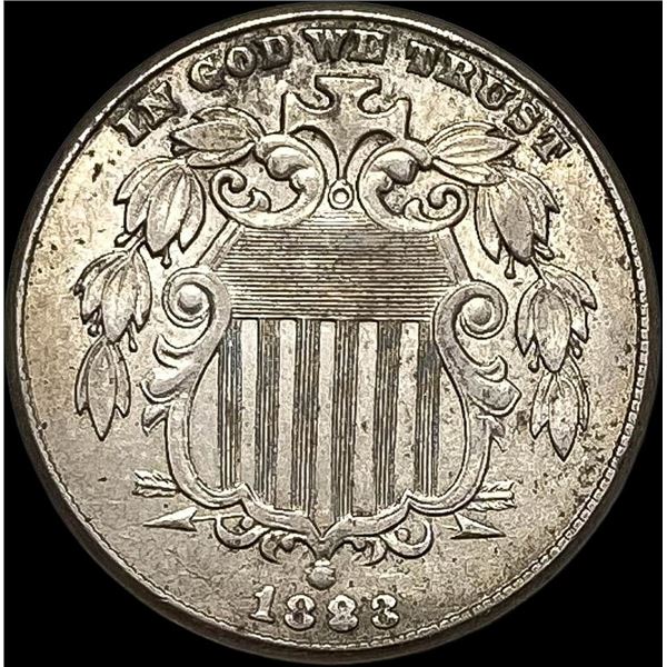 1883 Shield Nickel No Rays CHOICE AU
