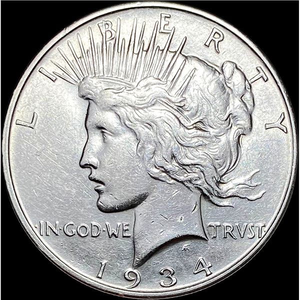 1934-D Silver Peace Dollar NEARLY UNCIRCULATED