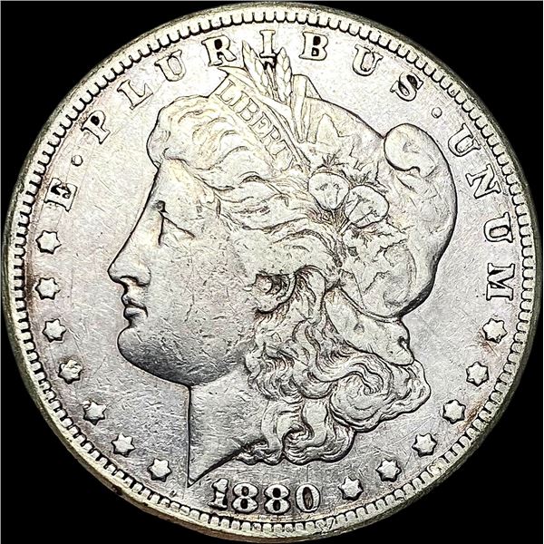1880-CC Silver Morgan Dollar LIGHTLY CIRCULATED