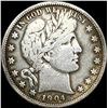 1904-S Silver Barber Half Dollar LIGHTLY CIRCULATED