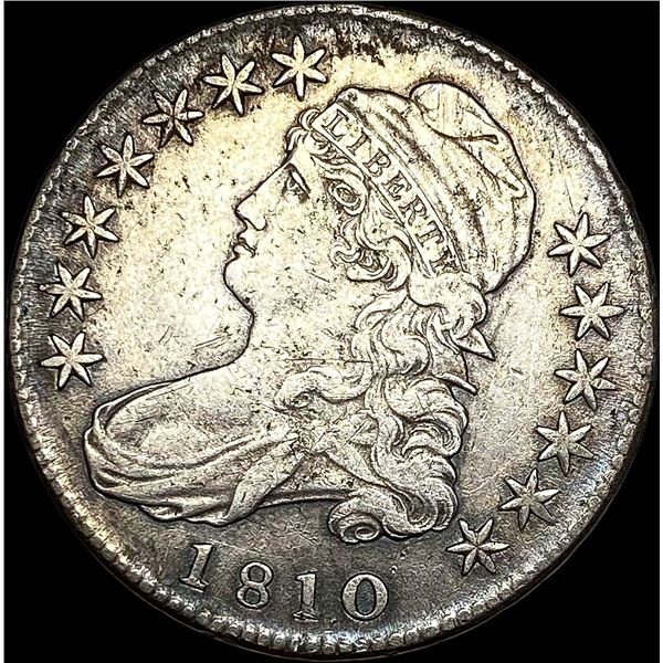1810 Capped Bust Silver Half Dollar ABOUT UNCIRCULATED