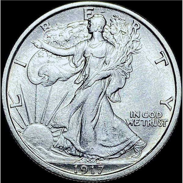 1917 Silver Walking Liberty Half Dollar CHOICE BU