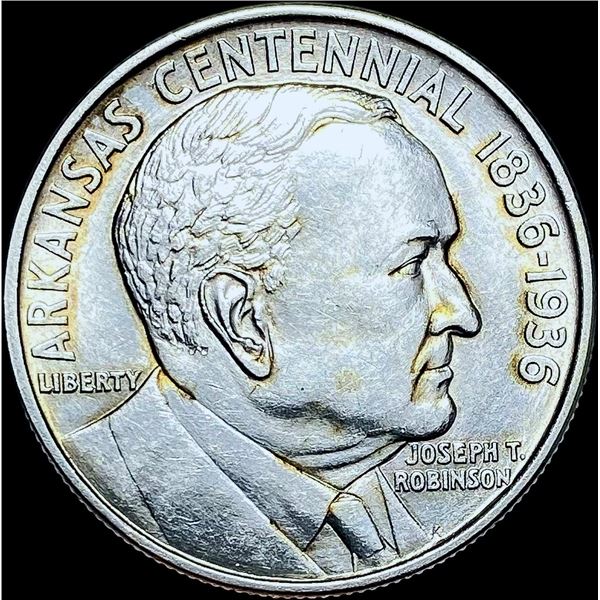 1936 Silver Robinson Arkansas Half Dollar GEM BU