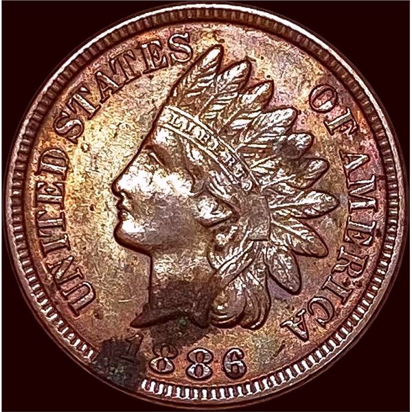 1886 Type 2 Indian Head Cent CHOICE AU